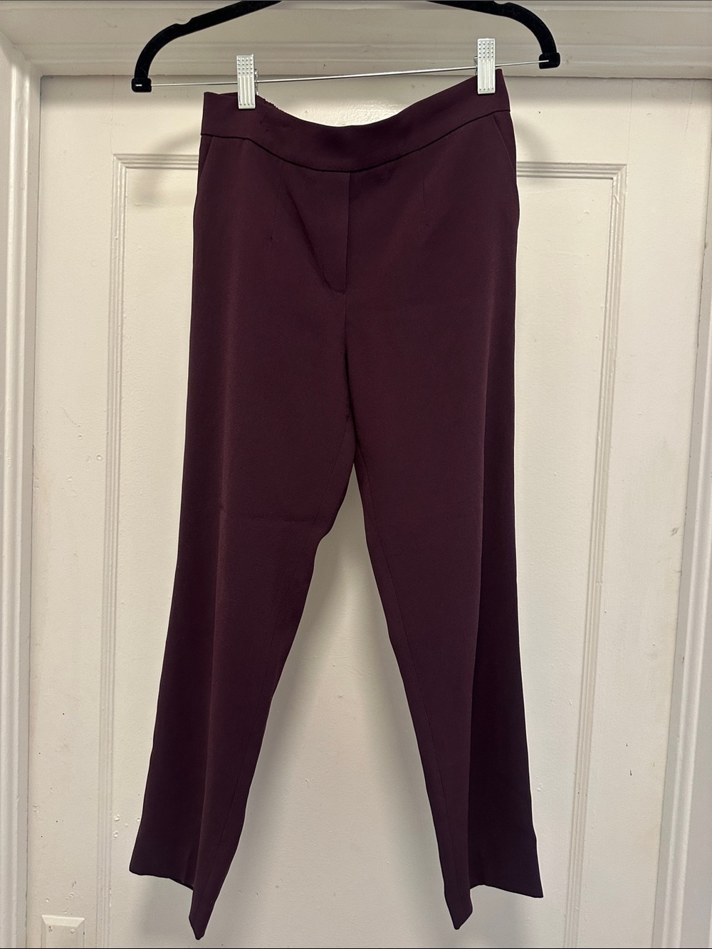 Babaton Straight-Leg Pants in Deep Burgundy